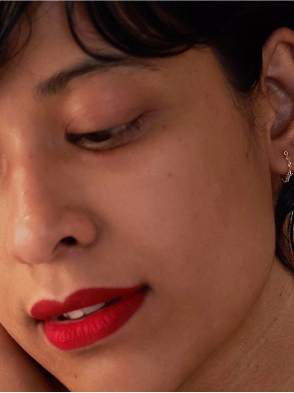 Catbird Sweet Nothing Gold Chain Stud Earring (Single) 14k Yellow Gold - Picture 6 of 8